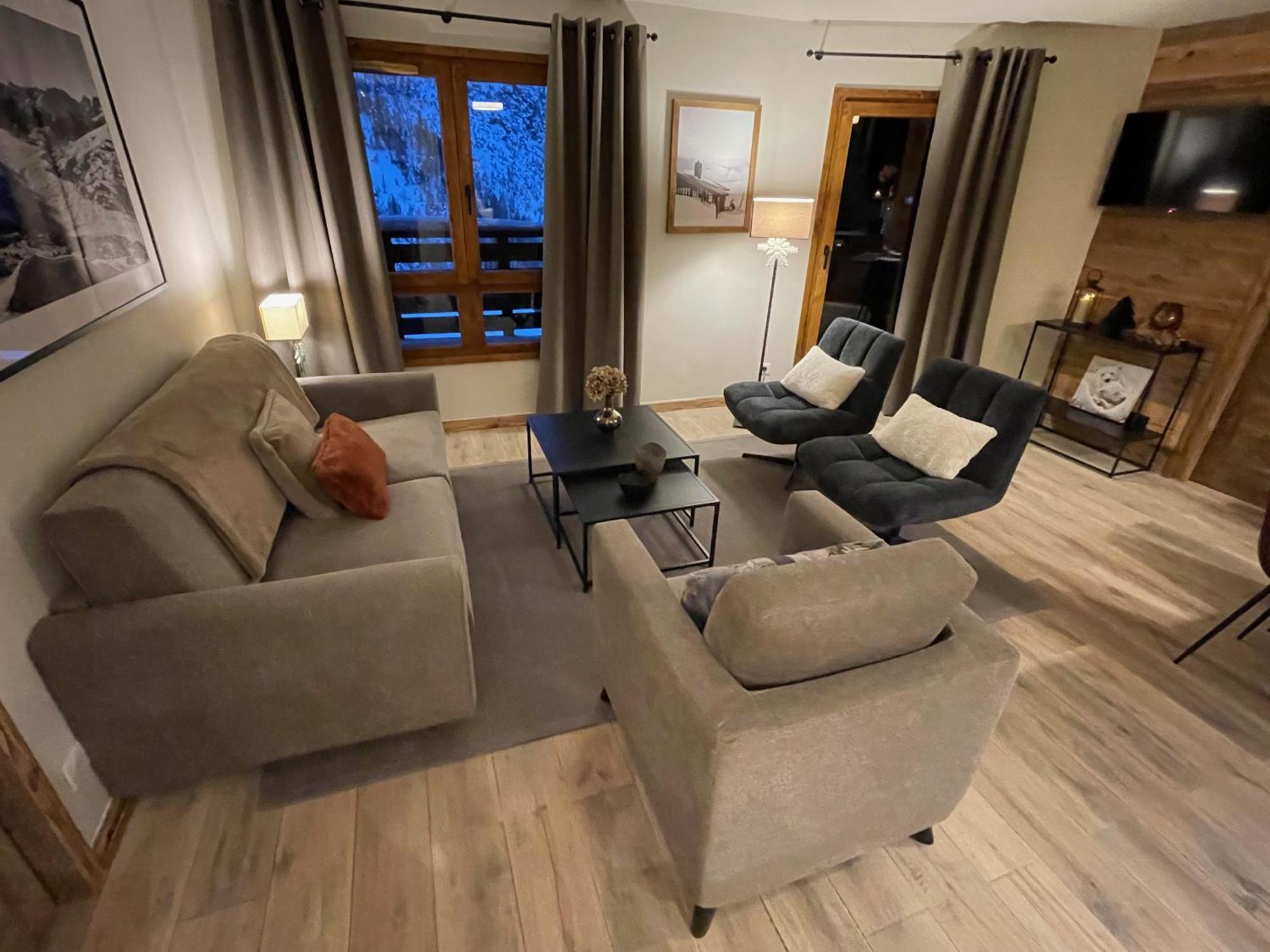Spacious Ski-In Ski-Out Apartment 4-6 Pax, 161 Sources De Marie Arc 1950 Les Arcs  外观 照片
